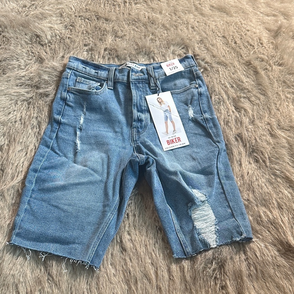 Celebrity Pink Blue Jean Shorts